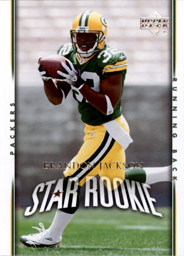 2007 Upper Deck #229 Brandon Jackson RC - FB
