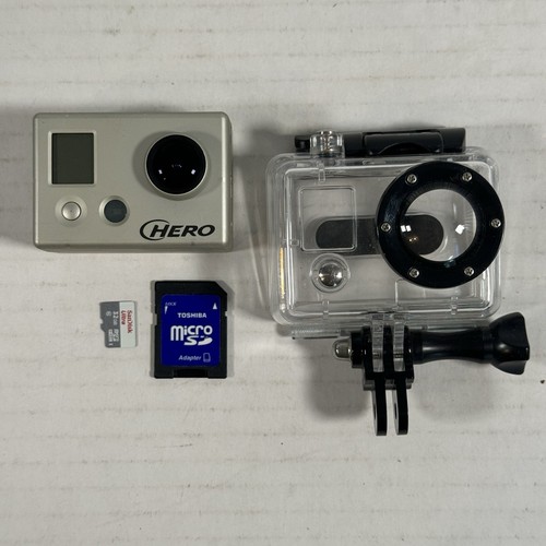 GoPro HERO 1st Gen Camera YHDC5170 w/Battery, Waterproof Case & SD Memory Card