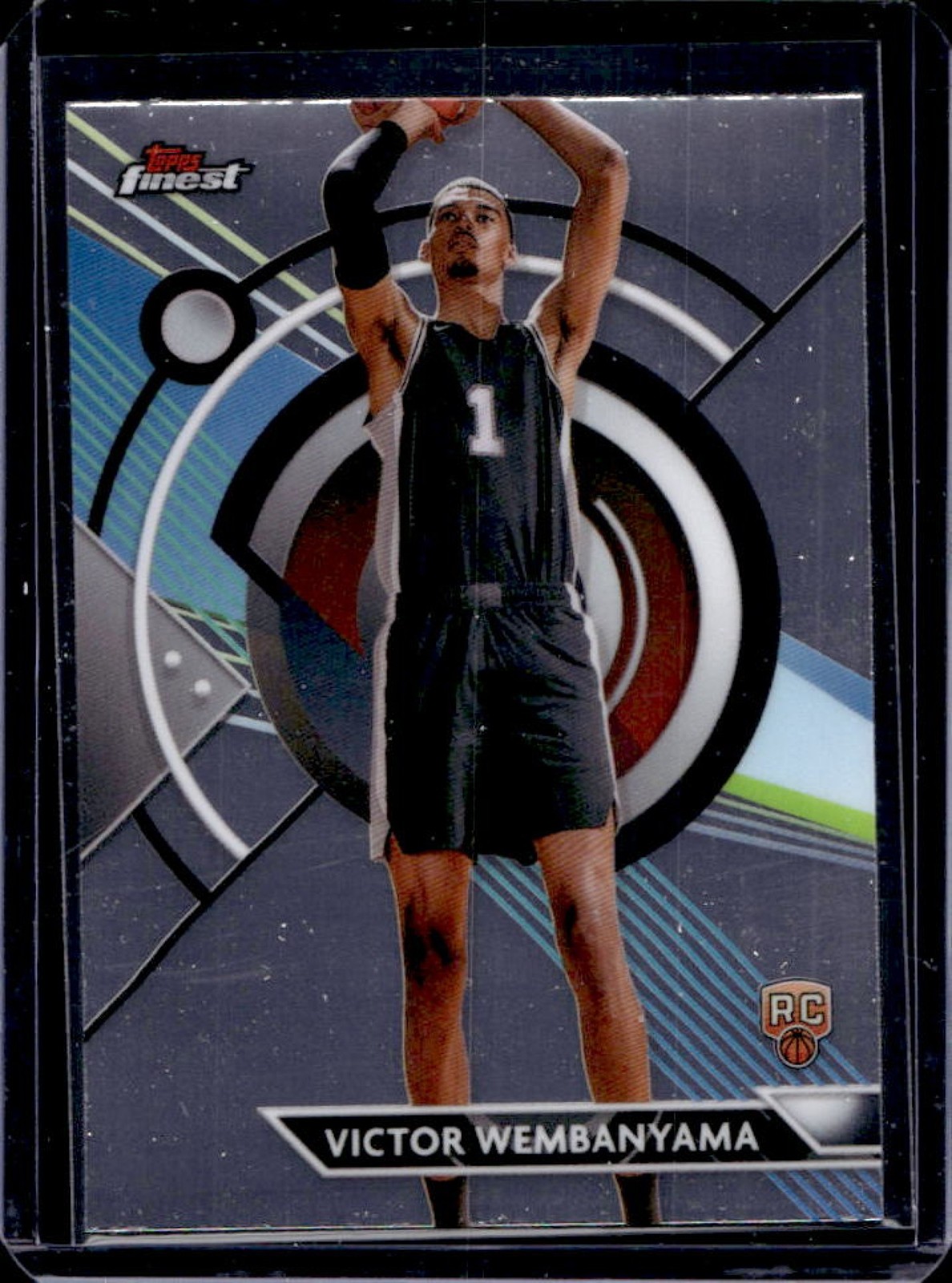 2023-24 Finest Victor Wembanyama RC Rookie Common #76 Spurs