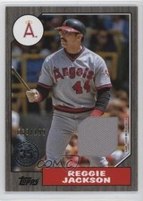 2022 Series 2 1987 Topps Baseball Relics Black /199 Reggie Jackson HOF 13y1