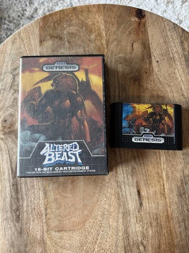 Sega Genesis Altered Beast Video Game Cartridge Boxed 1989 Tested