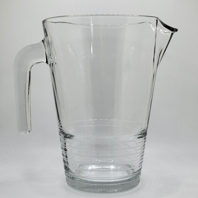 IKEA VANLIG Glass Pitcher Henrik Preutz Ribbed Base 1L Italy MCM 7'' Retired