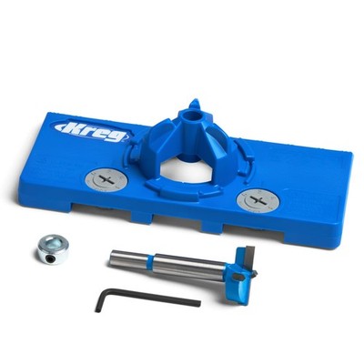Kreg Concealed Hinge Jig - 35mm Cup Drilling - Adjustable Cabinet Blue 