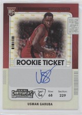 2021 Panini Contenders Rookie NBA 75th Anniversary Ticket Usman Garuba Auto 0ey4