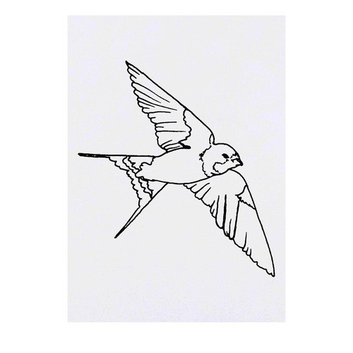 Temporäre Tattoos / Transfers "Fliegende Schwalbe" (TO00021734) - Bild 1 von 2