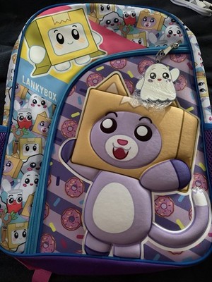 LankyBox Gold Star Collection Kids Backpack Boxy Foxy Ghosty Polyester
