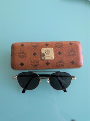 MCM MCM161/A Gold Frame Ator Sunglasses with Leather Case