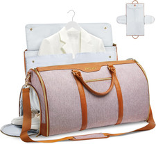 Garment Duffle Bags for Travel, Convertible Carry on Garment Bag with Shoe Pouch