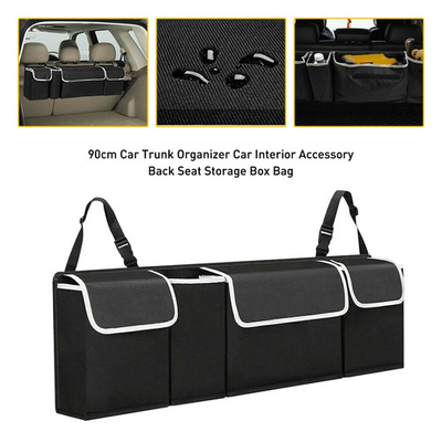 #ad Car Trunk Interior Organizer Oxford Back Accessories Seat Storage Bag 4 Pocket $15.10