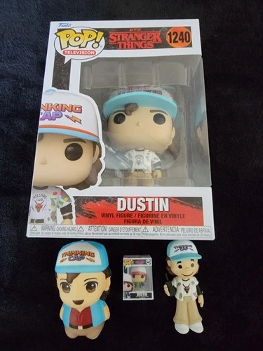 Stranger Things Dustin Bundle: Funko, Funko Bitty, Funko Mystery Mini, Squishy