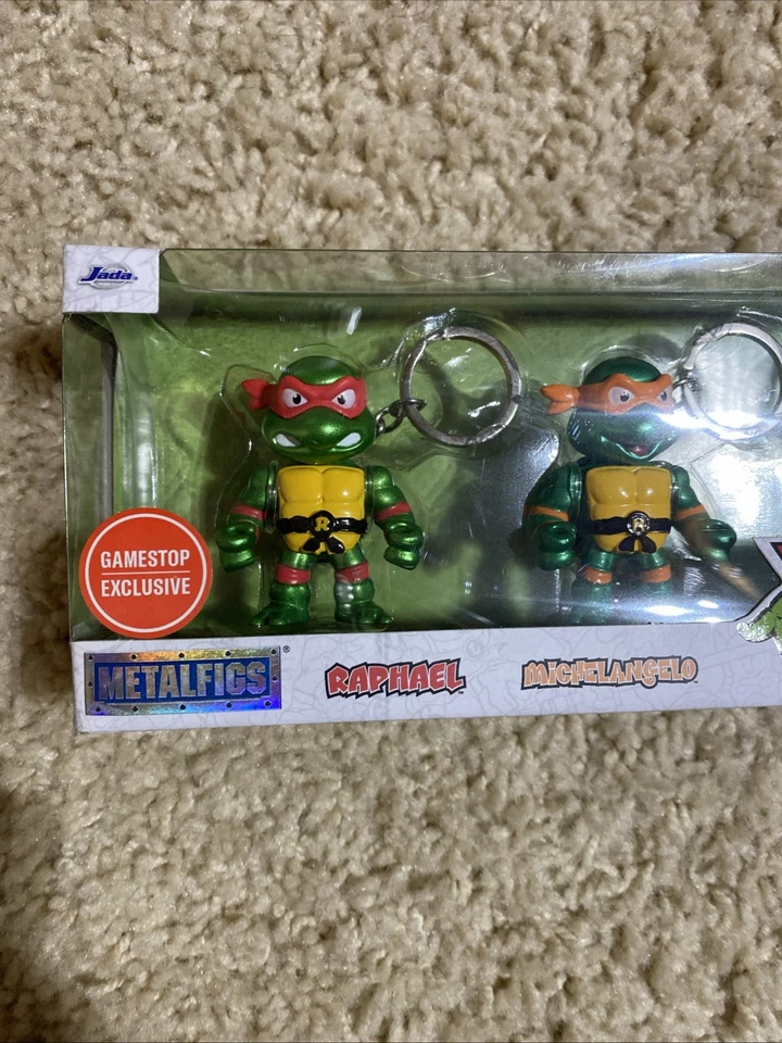 Teenage Mutant Ninja Turtles (1987) Metalfigs 2.5" Die-Cast Llavero Paquete de 4 Nuevo Foto 2 de 4