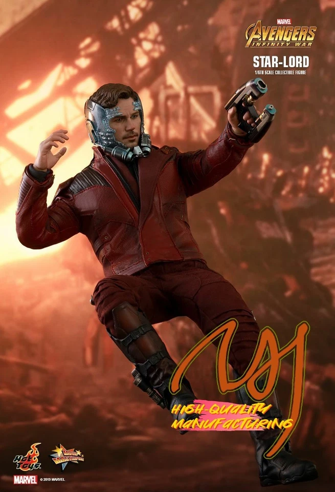 IN STOCK New Hot Toys MMS539 Avengers Infinity War 1/6 Star-Lord Starlord NEW - Image 3 of 4