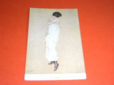 ORIGINAL  RAPHAEL KIRCHNER  ART NOUVEAU GLAMOUR RISQUE POSTCARD - A PEEP.
