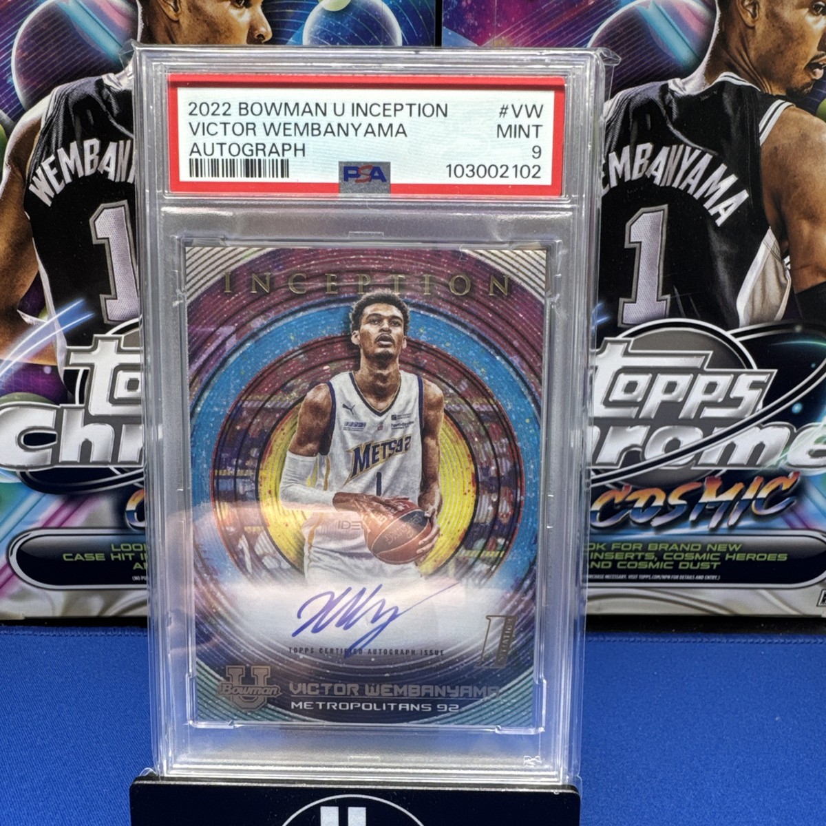 ユマサーマン　サイン　オートグラフ　8×10インチ　オートマニア　SWAU 2022-23 Bowman Inception University - Autographs Victor Wembanyama