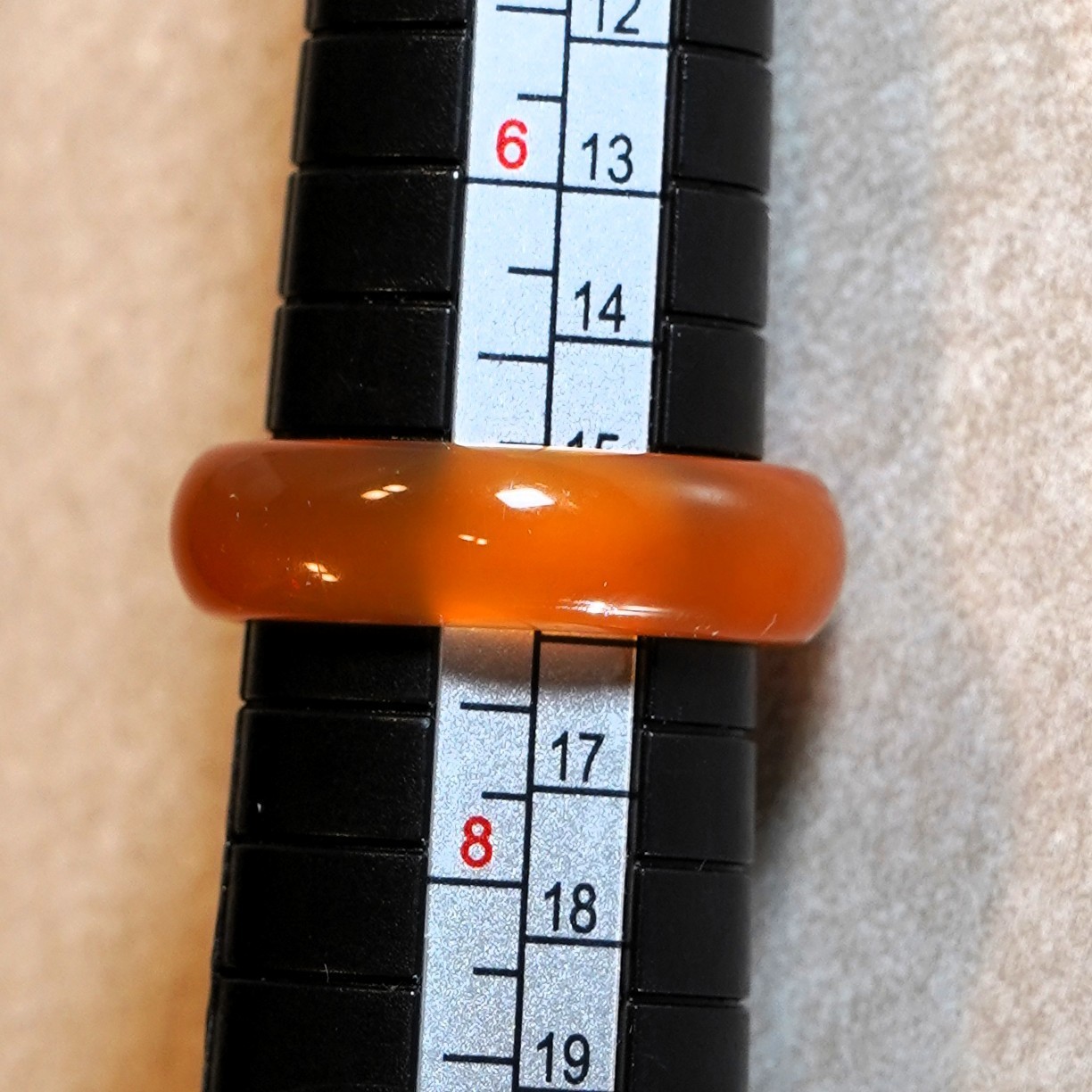 Solid Carnelian Band 925 Silver Ring - image 2