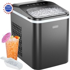 Pebble Ice Maker Countertop Nugget Machine 26lb Day Black Iceman Compact Pellet