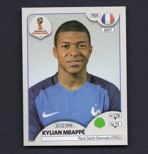 Kylian Mbappe 2018 Panini FIFA World Cup: Russia 2018 Stickers #209 France -489