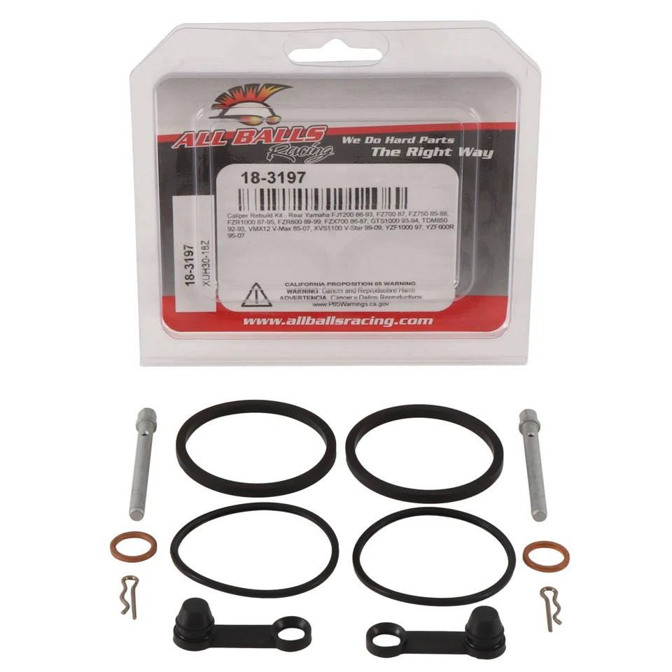 All Balls Rear Caliper Rebuild Kit 18-3197 For Yamaha FZR600 89-99 Foto 3 de 4