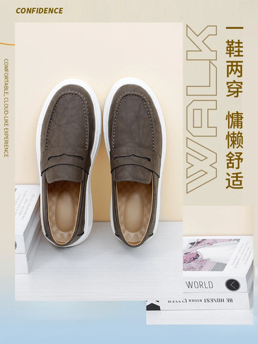 Mocassini slip-on uomo sneakers casual antiscivolo outdoor passeggio scarpe tavola guida - Foto 11 di 26