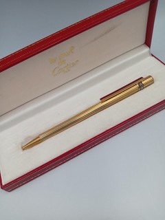 Must De Cartier Rollerball Pen Gold Plated Boxed