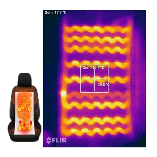 4Pads Universal Auto 3 Level Carbon Fiber Car Seat Heater Heated Warmer 12V Kits - Picture 7 of 11