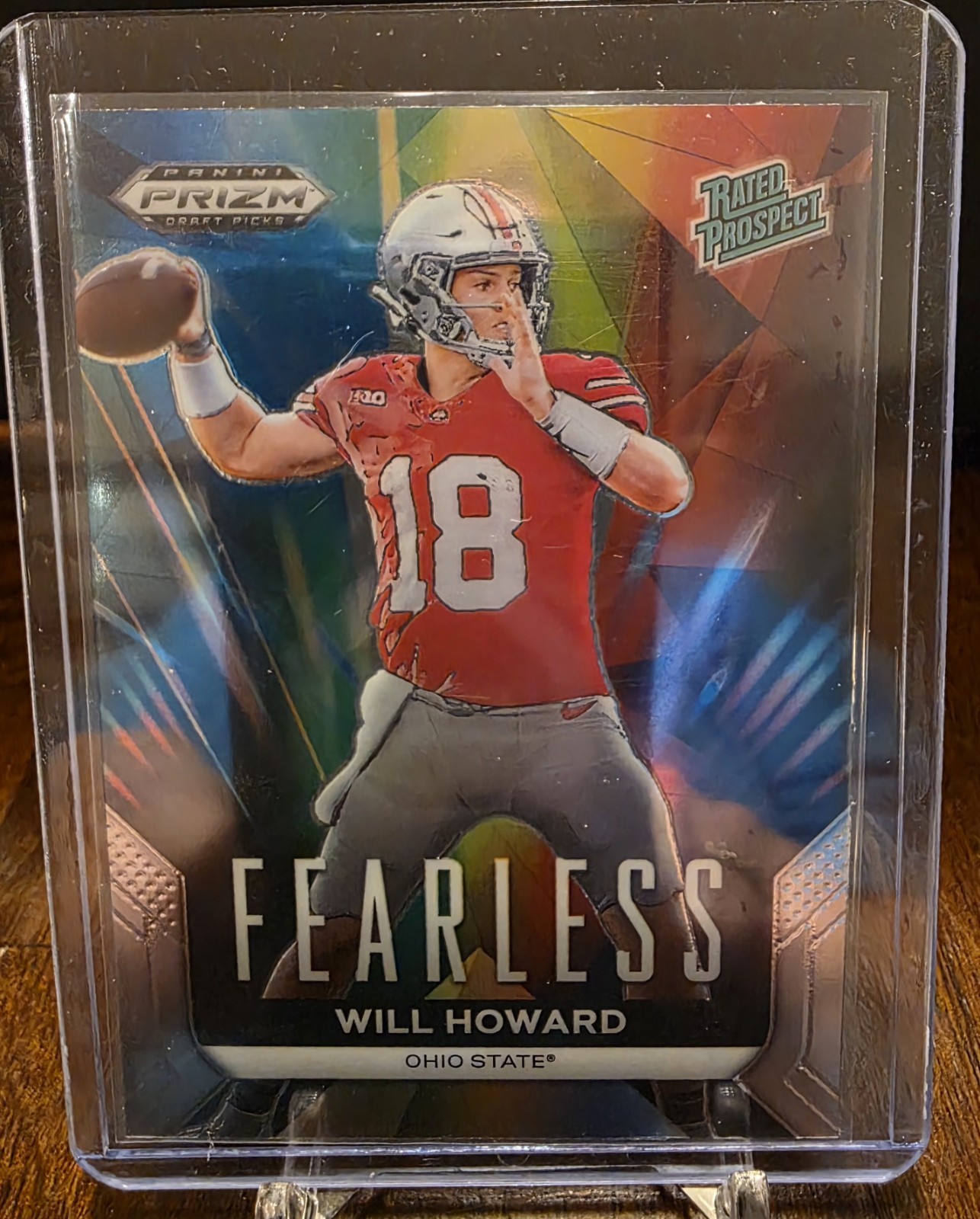 Will Howard Fearless Rated Prospect #F-WH 2024 Prizm Draft Picks