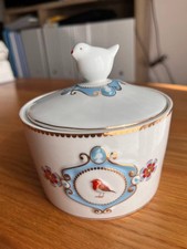 Pip Home Studio LOVE BIRDS Zuckerdose aus Porzellan mit Deckel Sammlerst&uuml;ck