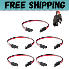 5Pcs 12" 12Gauge 12V 2 Pin Quick Disconnect Wire Harness SAE Connector Cable