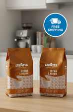 Lavazza Crema e Aroma Roasted Coffee Beans (Pack of 2 x 1 KG) 16.75 per kilo