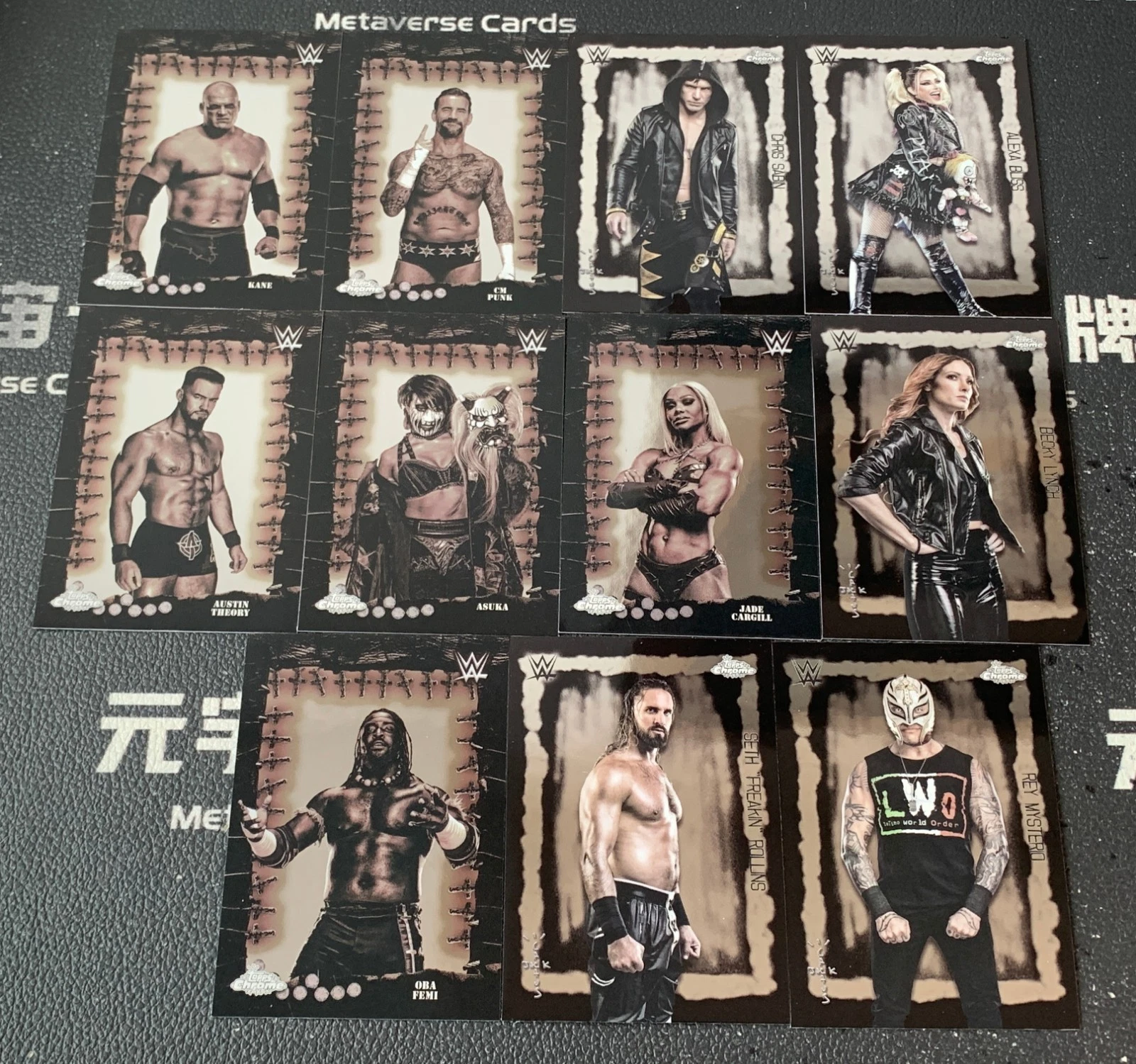 Lot 11 2025 Topps Chrome WWE x Cactus Jack Famed Phantoms/Festival Fury CM Punk