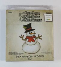 Sizzix Tim Holtz Alterations ASSEMBLY SNOWMAN Bigz Die 658770 Retired Winter