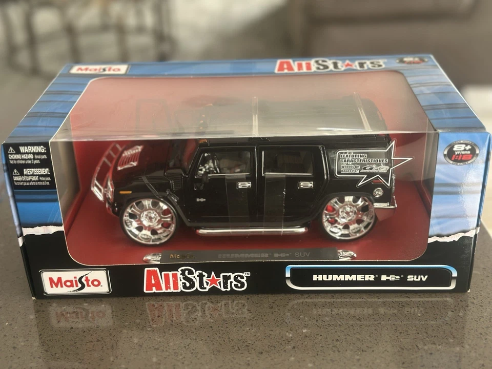 Maisto1:18 diecast Hummer SUV All Stars Brand New In Box Black Limited Edition - Image 2 of 4