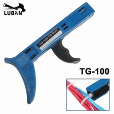 LUBAN TG-100 Cable Tie Gun 2.4-0.19 in Automatic Tensioning for Nylon Ties