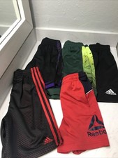 kids boys active shorts lot of 5 Nike adidas reebok various Size see pictures