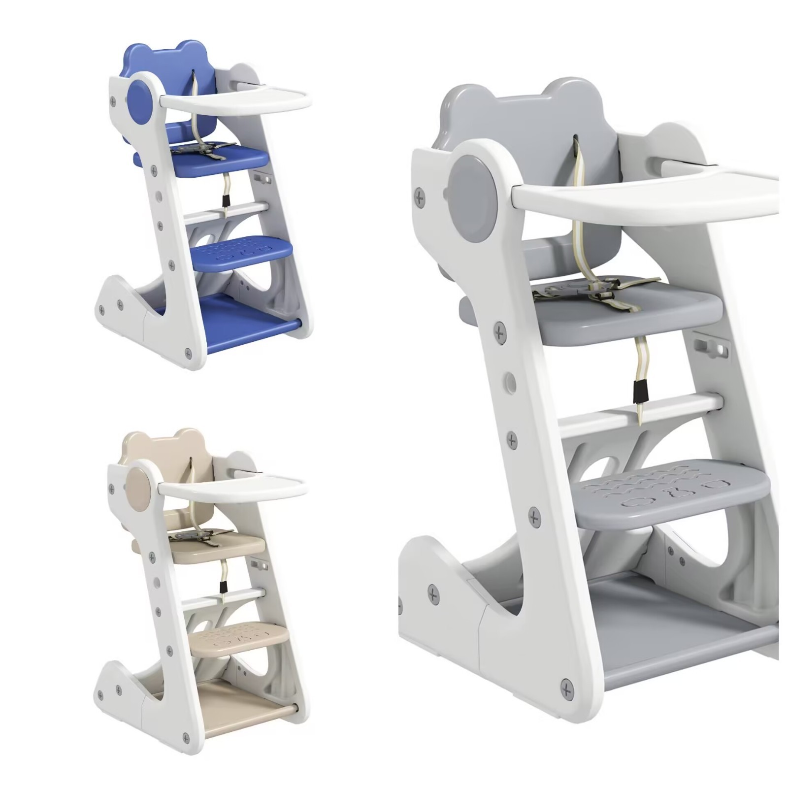 High Chair for Toddler - Toddler Eating Chair with Tray & Belt, Comfortable Feed