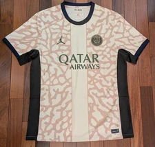 Nike Air Jordan PSG 23/24 Elephant Print Soccer Football Jersey Men's LG