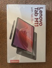 Lenovo Tab M11 with tab pen new in unopened box 128gb storage 4gb RAM grey color