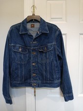 Vintage Lee Riders Denim Jean Jacket Mens 42 Med Wash PATD-153438 Made in USA