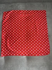 Red Polka Dot Scarf / Head Wrap