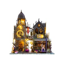 DIY Book Nook Kit Wizard Castle Miniature Dollhouse LED 3D Puzzle Gift