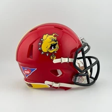 Ferris State Bulldogs CUSTOM Red Mini Football Helmet