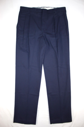 New Red Kap Pleated Twill Work Pants Straight Leg PT38NV9 Men's Navy Blue 36x34