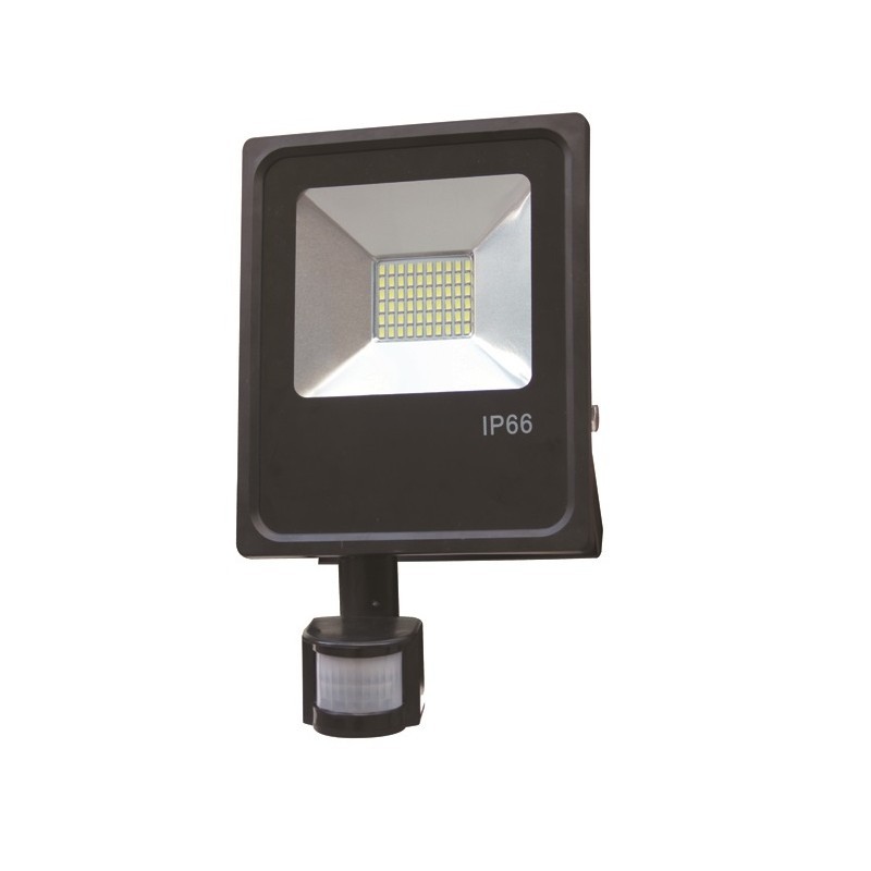 Projecteur LED 30W RGB IP66 étanche contre la pluie pour éclairer une terrasse avec télécommande