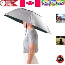 Lightweight 36'' Diameter Adjustable Umbrella Hat - Ideal for Fishing Hiking
