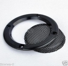 2 piezas 2" pulgadas 1# Parrilla de Altavoz Malla Metálica Círculo Decorativo Tweeter Audio Cubierta