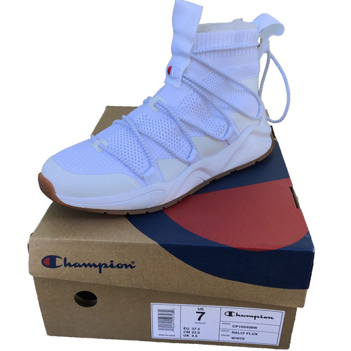 Champion Rally Flux White Shoes Women Size 7 CP100408W Box