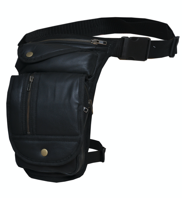 Motorcycle Tactical Drop Leg Conceal Carry Leather Thigh Bag 9799 eBay