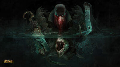 League of Legends pyke moba video game art jason chan playmat gaming mat