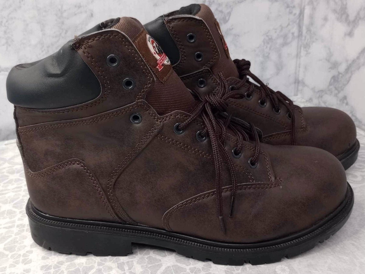 Brahma Boots Mens Size 10.5 Brown Steel Toe ASTM‎ F2413-18 Work Safety Shoes Brahma Mens Black Steel Toe ASTM F2413-18 3M Thinsulate Work  main image 2