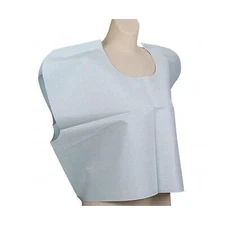 TIDI Choice Capes, Blue (Pack of 100) - Tissue/Poly/Tissue - Open Back, Short...